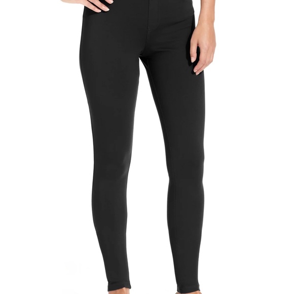 (NWD) Hue Women's Ponte Mid-Rise Stretch Leggings, Black Size XL - Picture 1 of 10